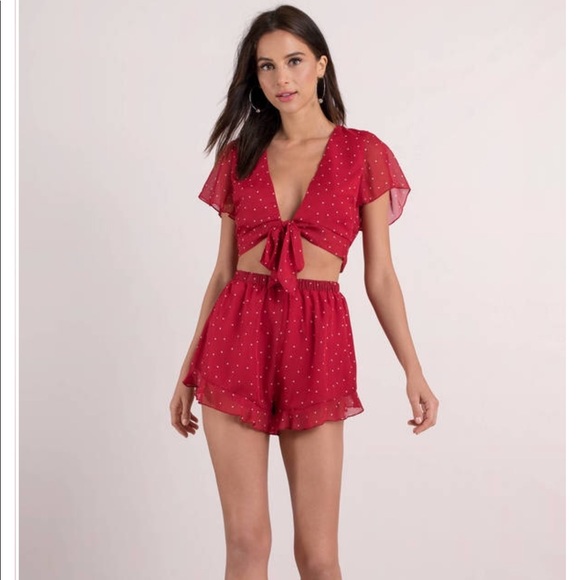 Red two piece set - Picture 1 of 4